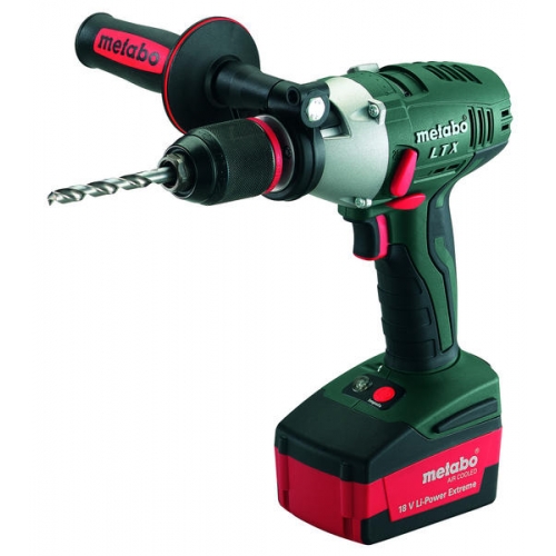 Увеличенная фотография Аккумуляторная ударная дрель шуруповерт Metabo SB 18 LTX BL Quick (2*4,0 Ач 90Нм) 602199500